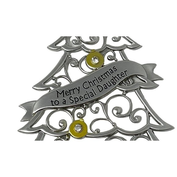 Ganz - Christmas Tree Ornament Engraved with "Merry Christmas to a Special Daugh - Picture 2 of 5